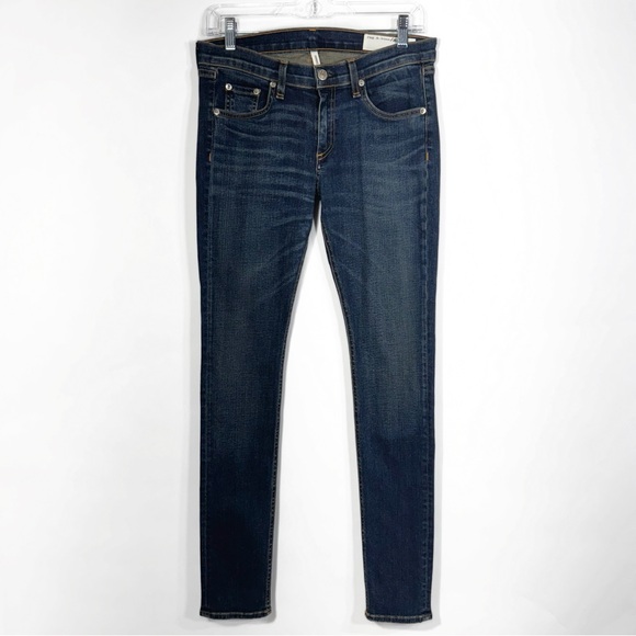 Rag & Bone Medium Wash Full Length Ankle Skinny Jeans 28” - Picture 2 of 12